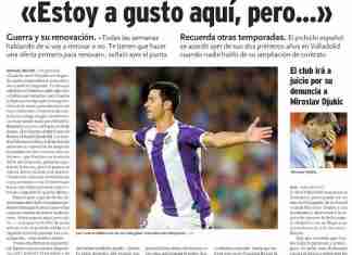 Javi Guerra: «Estoy a gusto aquí, pero…»