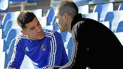 Garitano acude con asiduidad a los entrenamientos de la Real Sociedad