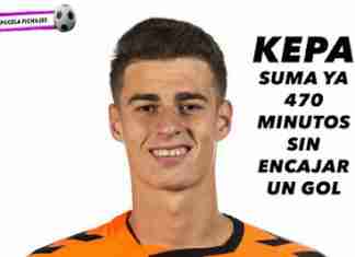 Kepa suma ya 470 minutos sin encajar un gol