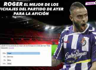 Roger el mejor de los fichajes del partido de ayer para la afición