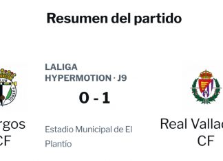 Importante victoria del Real Valladolid por 0-1 en en El Plantío