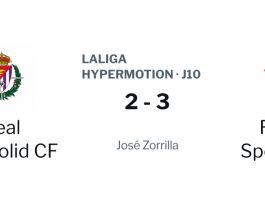 Derrota dolorosa en Zorrilla: Real Valladolid 2 – Sporting 3