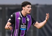 David Torres marca su primer gol como jugador del Real Valladolid