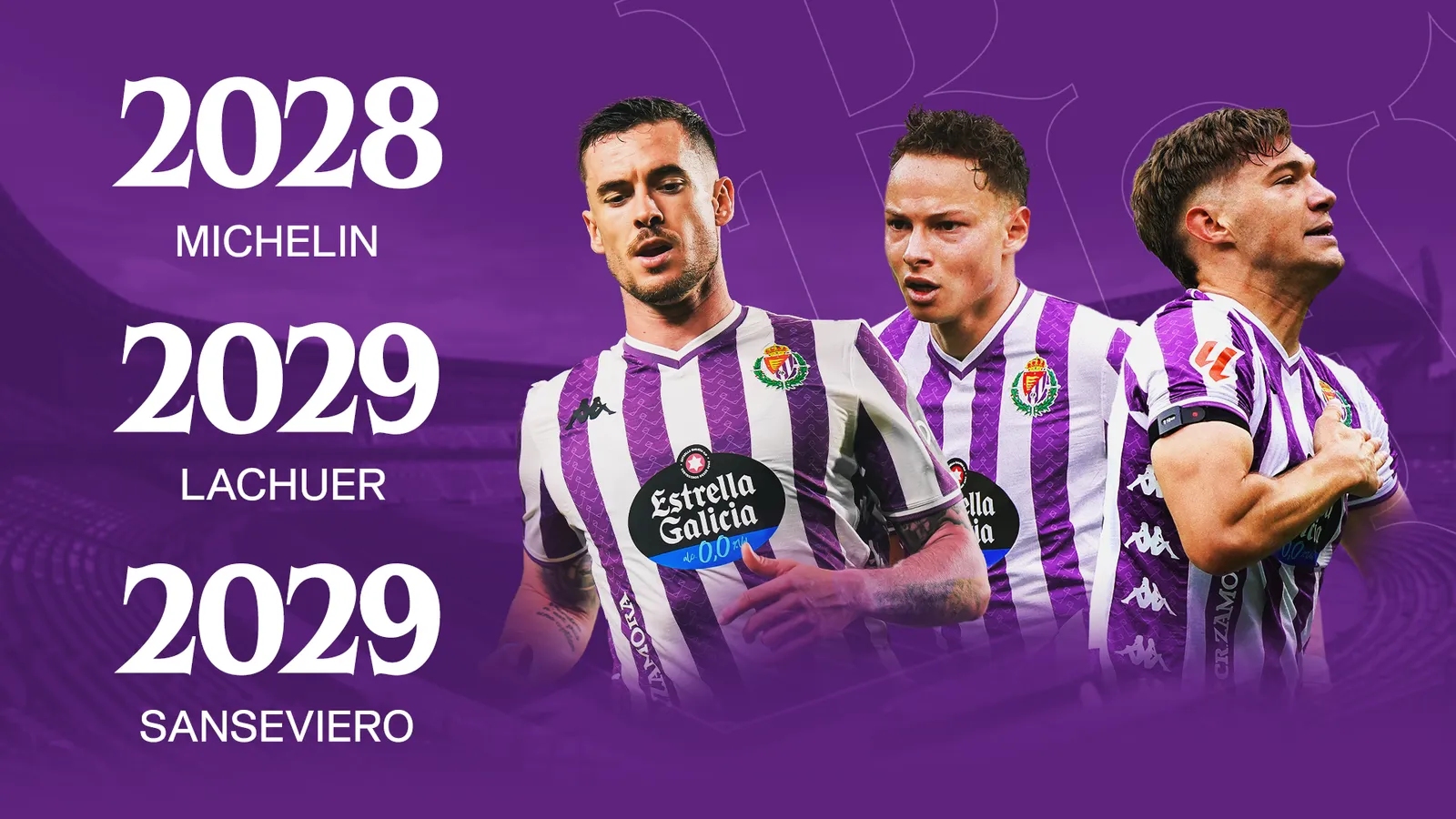 OFICIAL: Mathis Lachuer, Lucas Sanseviero y Clément Michelin seguirán en el Real Valladolid