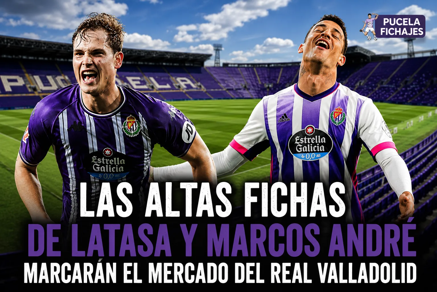 Las altas fichas de Latasa y Marcos André marcarán el mercado de fichajes del Real Valladolid