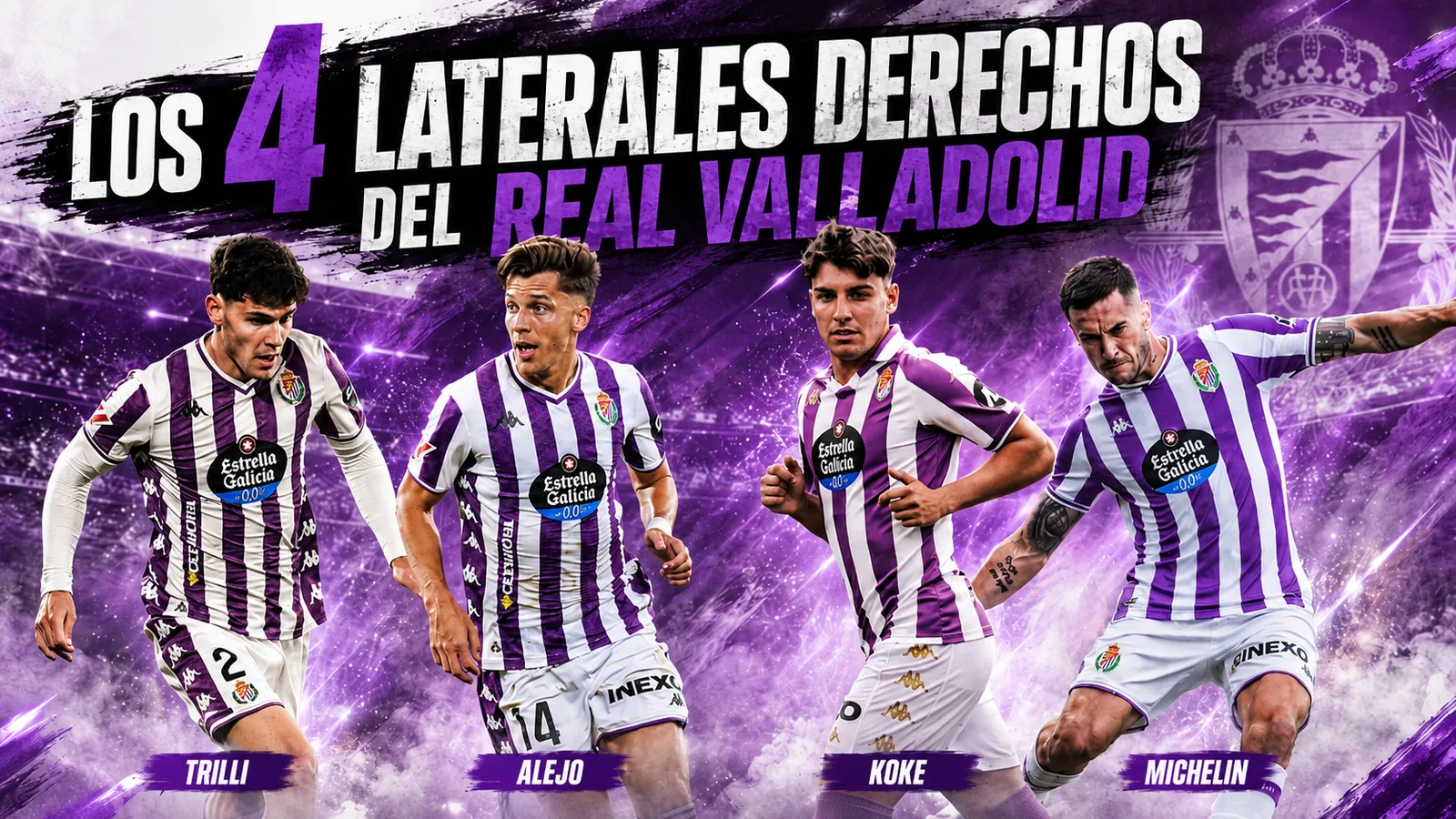 Los 4 laterales derechos del Real Valladolid