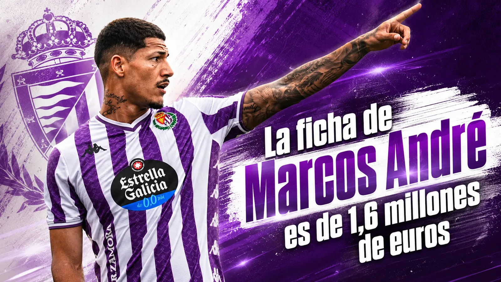 La ficha de Marcos André es de 1,6 millones de euros