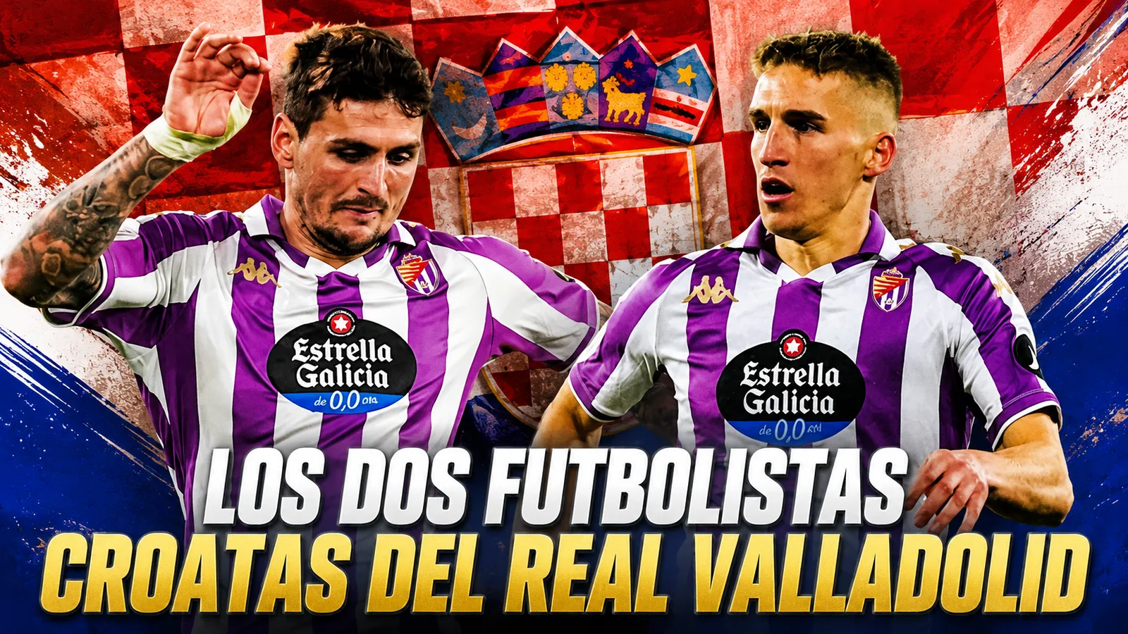 Los dos futbolistas croatas del Real Valladolid