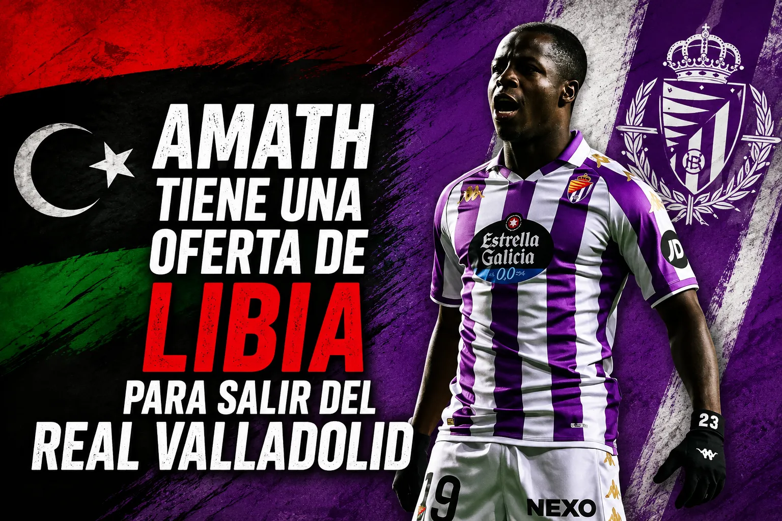 SER: Amath tiene una oferta de Libia para salir del Real Valladolid