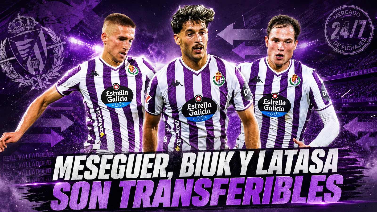 Meseguer, Biuk y Latasa son transferibles