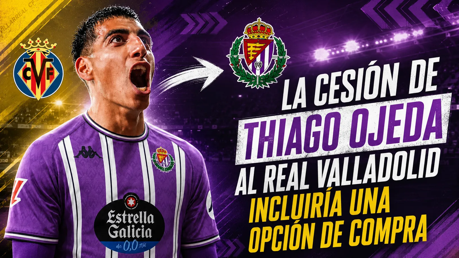 ESPORTBASE: La cesión de Thiago Ojeda al Real Valladolid incluiría una opción de compra