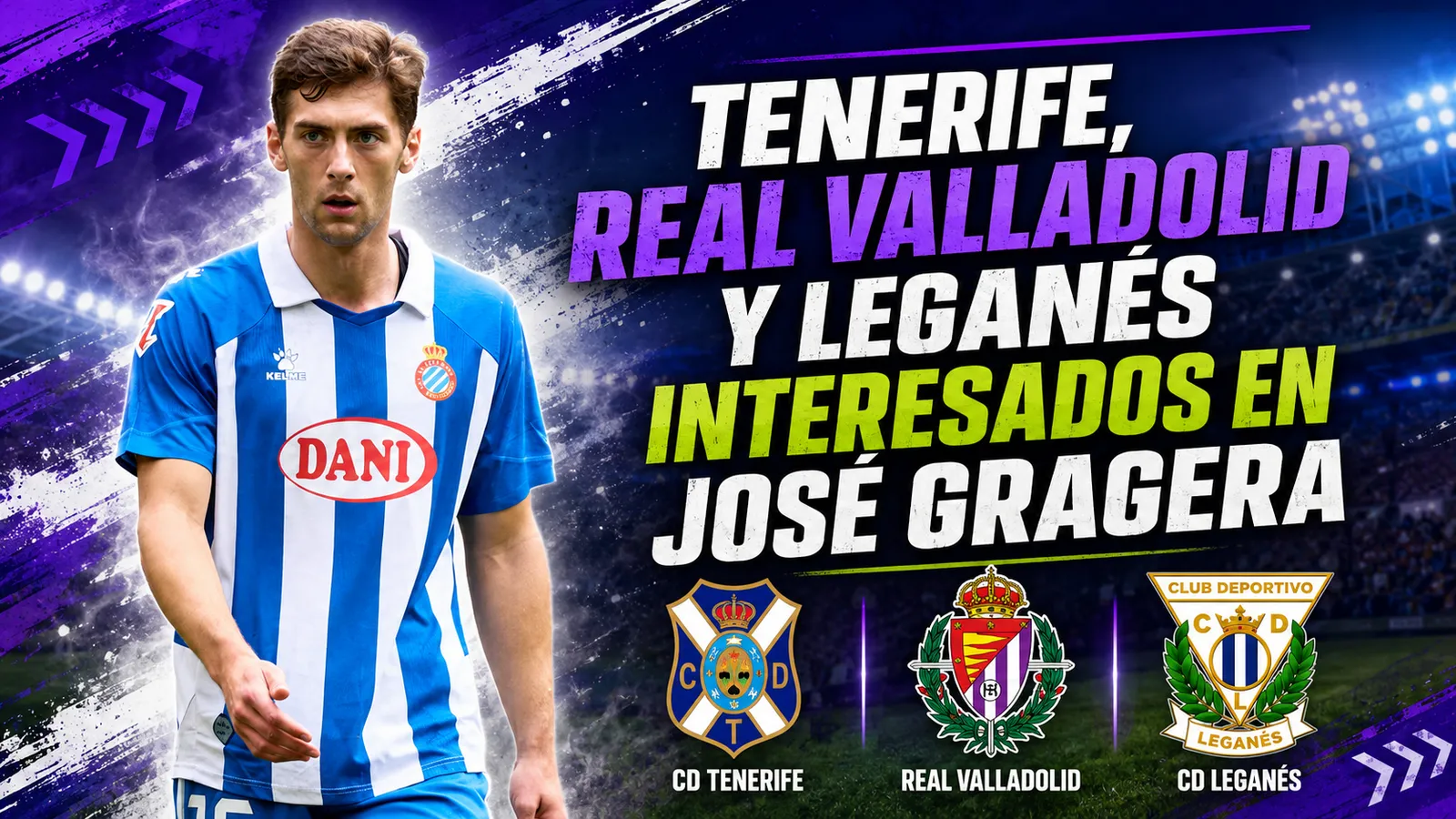 Tenerife, Real Valladolid y Leganés interesados en José Gragera