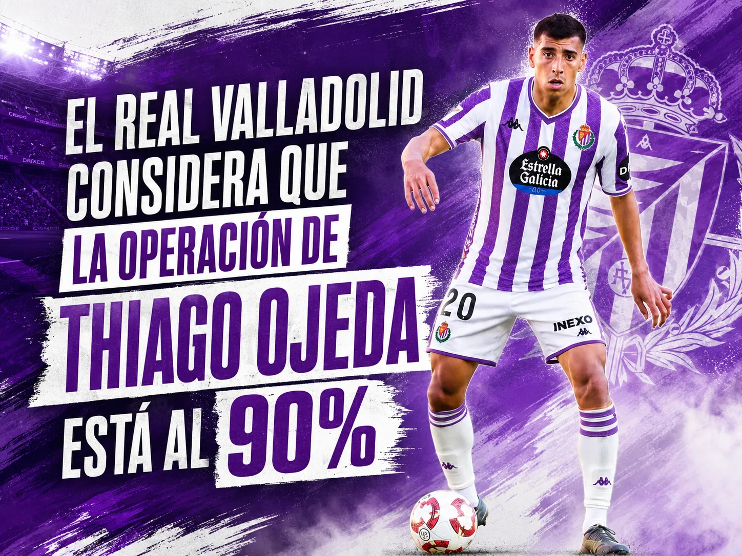 NORTE CASTILLA: El Real Valladolid considera que la operación de Thiago Ojeda está al 90%