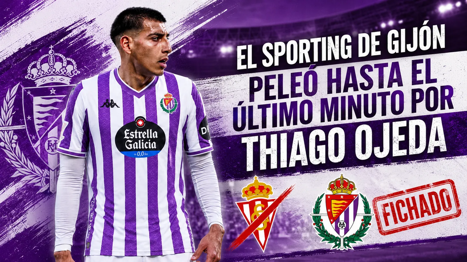 El Sporting de Gijón peleó hasta el último minuto por Thiago Ojeda