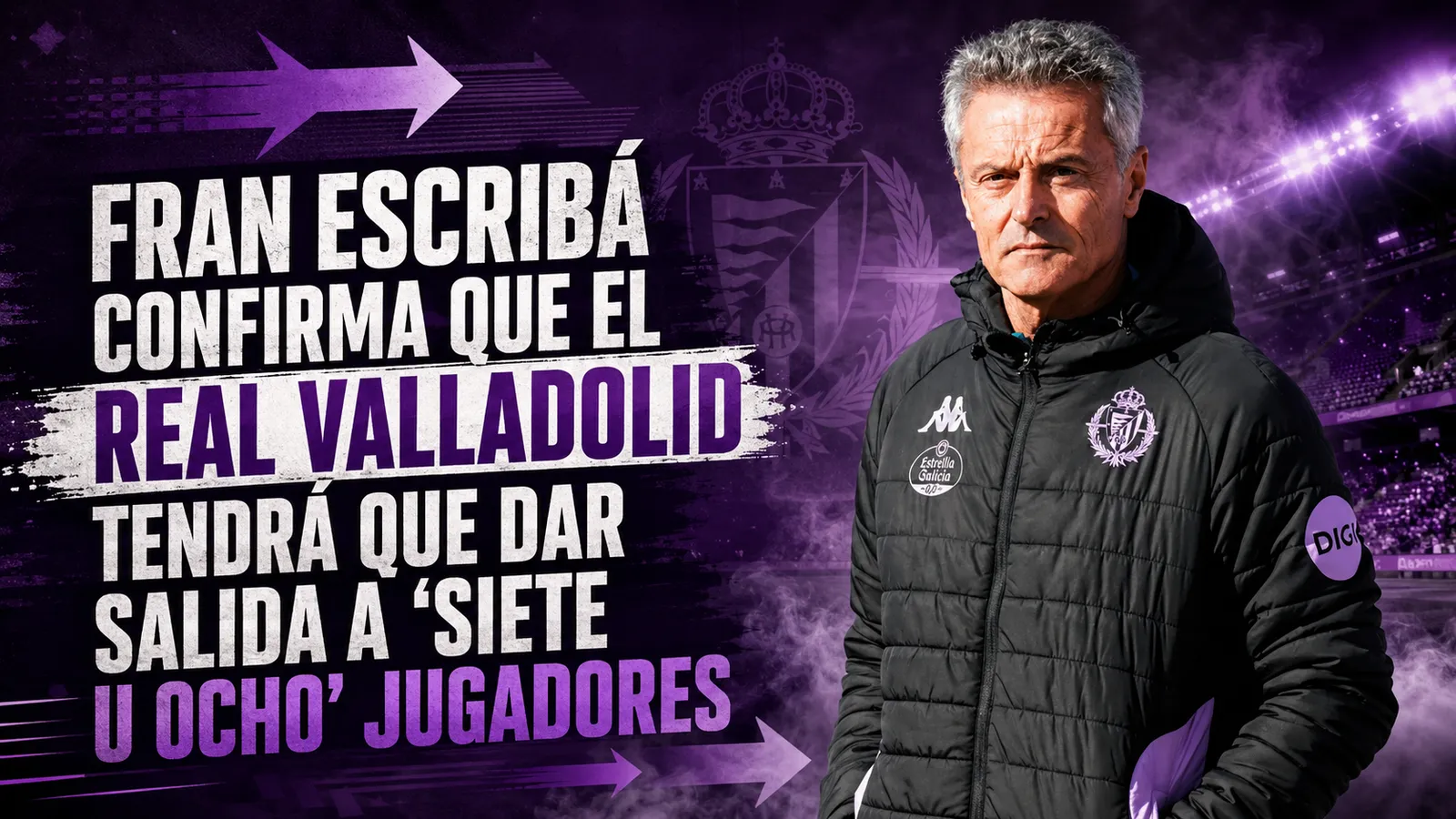 Fran Escribá confirma que el Real Valladolid tendrá que dar salida a “siete u ocho” jugadores