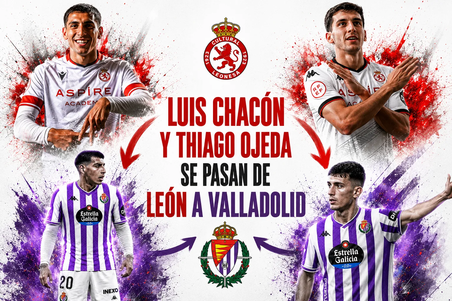 Luis Chacón y Thiago Ojeda se pasan de León a Valladolid