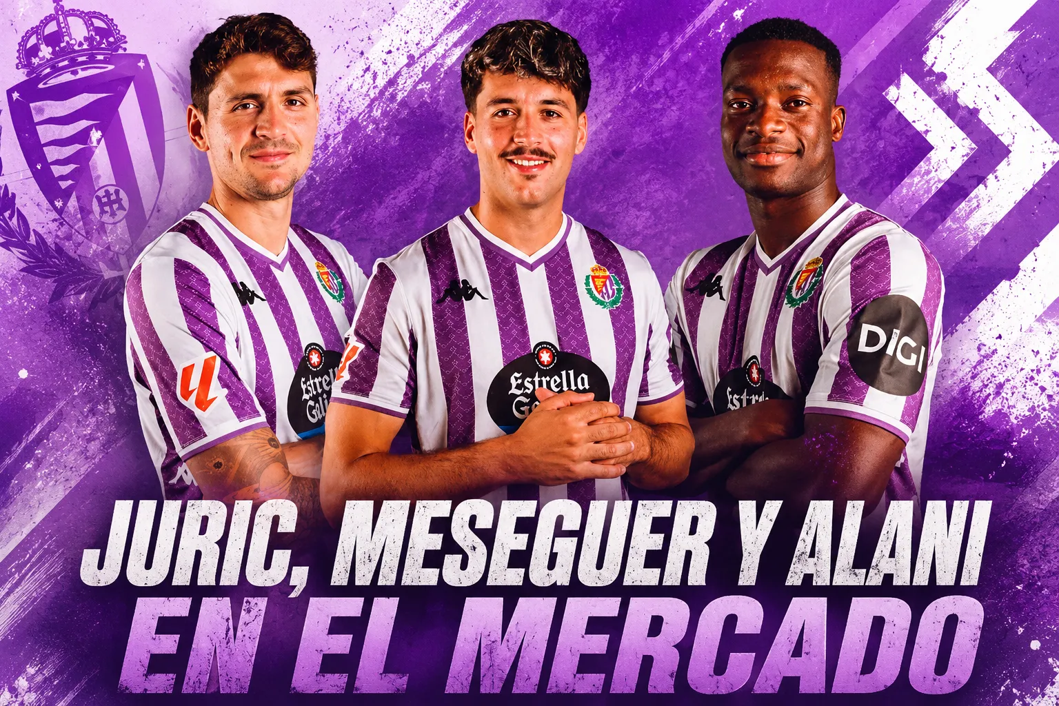 Juric, Meseguer y Alani en el mercado