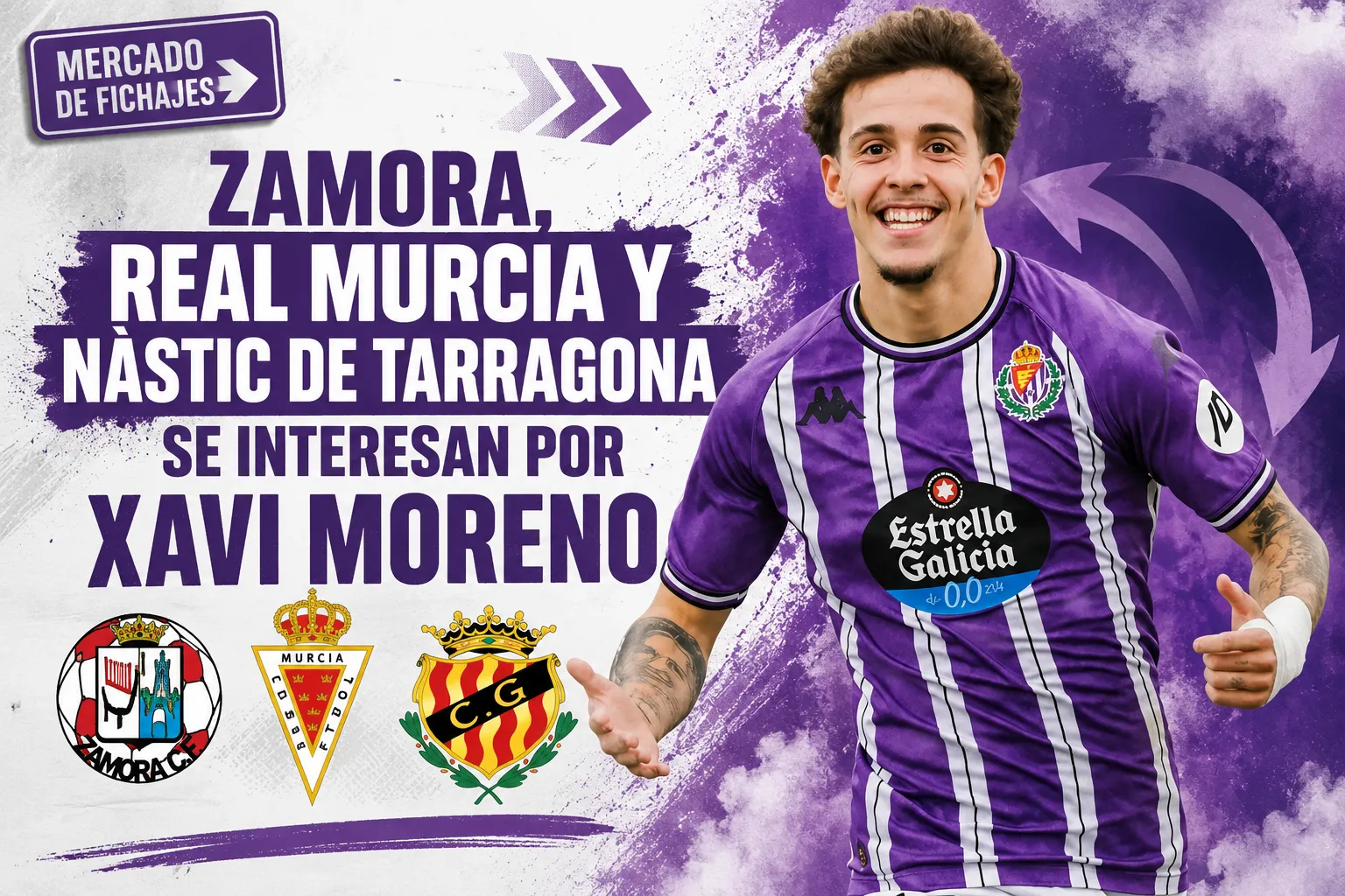 Zamora, Real Murcia y Nàstic de Tarragona se interesan por Xavi Moreno
