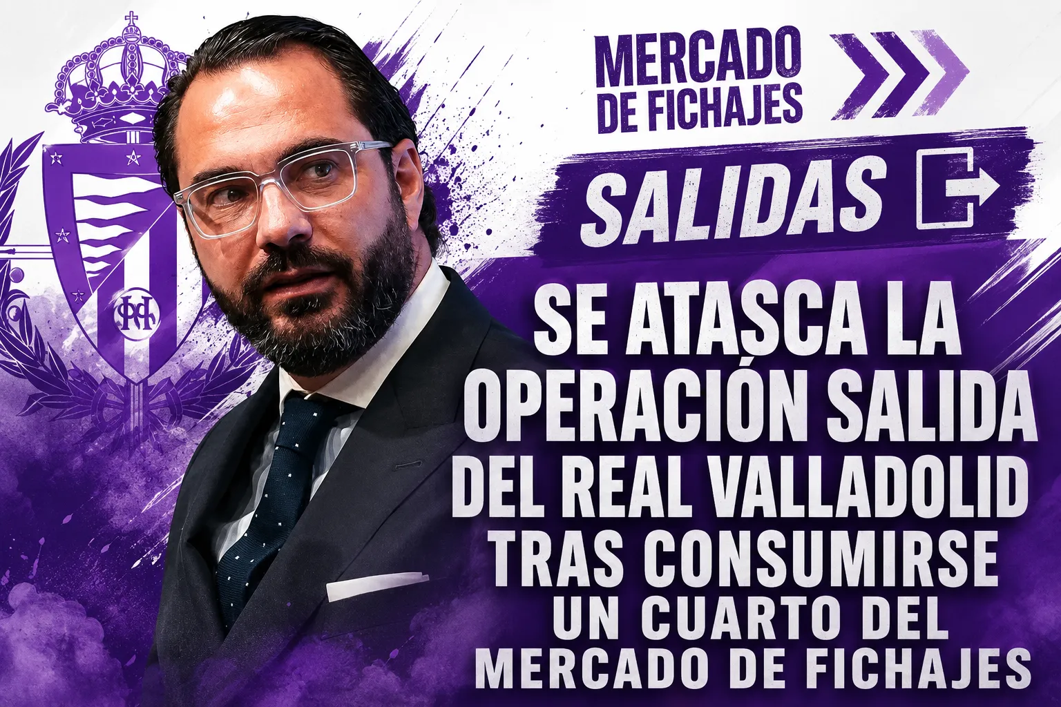 Se atasca la operación salida del Real Valladolid tras consumirse un cuarto del mercado de fichajes