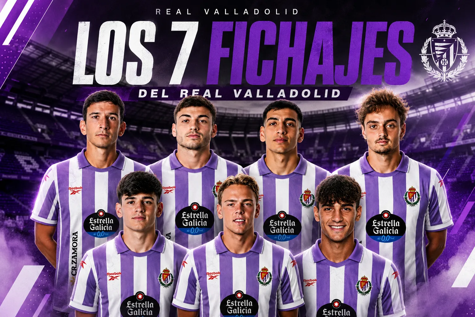 Los 7 fichajes del Real Valladolid: así son las nuevas caras del proyecto blanquivioleta