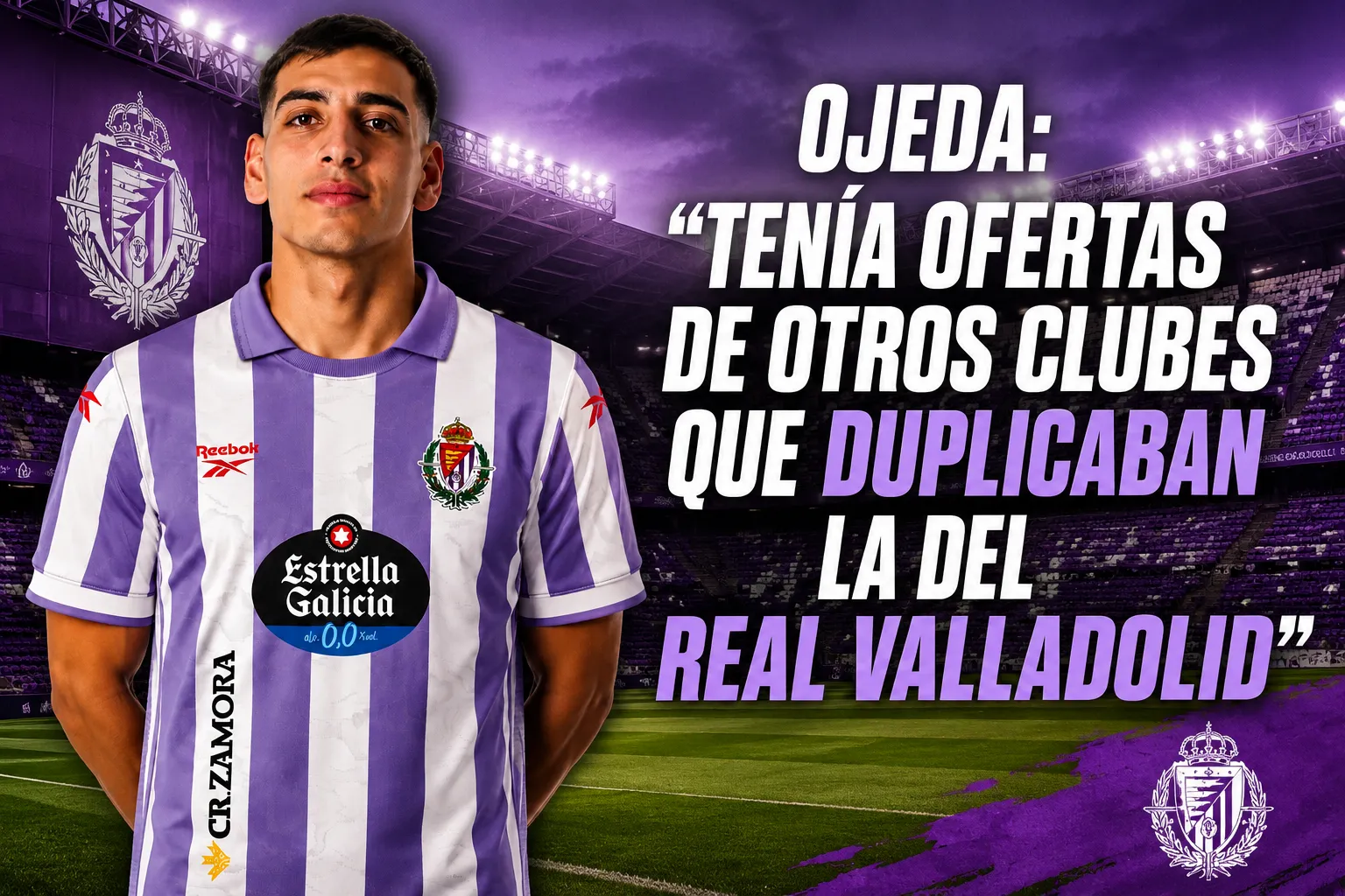 Thiago Ojeda revela que rechazó propuestas económicamente superiores para fichar por el Real Valladolid