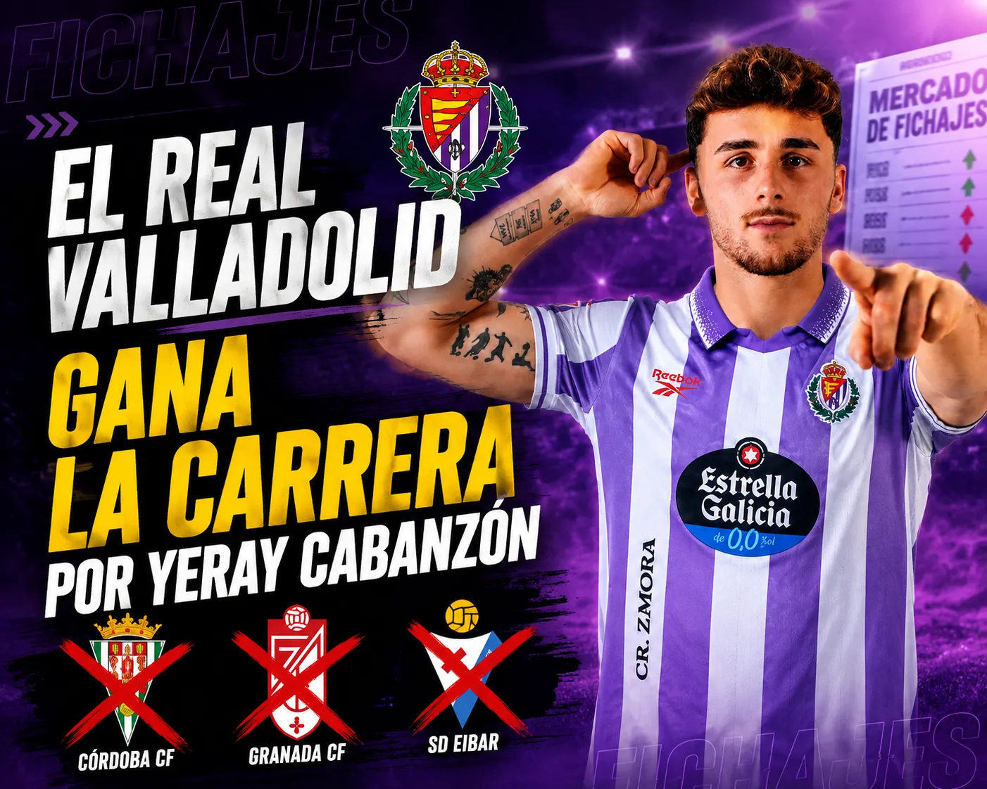 DIARIO ALERTA: El Real Valladolid gana la carrera por Yeray Cabanzón