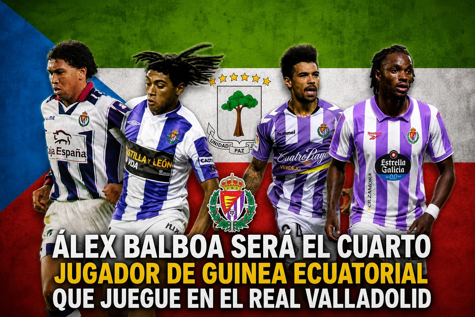 Álex Balboa será el cuarto jugador de Guinea Ecuatorial que juegue en el Real Valladolid