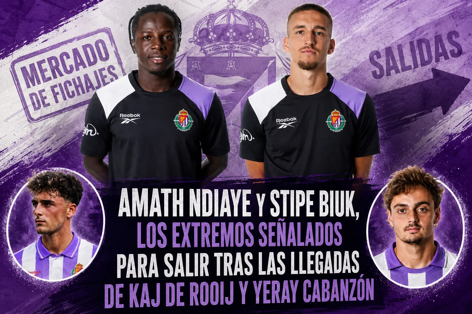 Amath Ndiaye y Stipe Biuk, los extremos señalados para salir tras las llegadas de Kaj de Rooij y Yeray Cabanzón