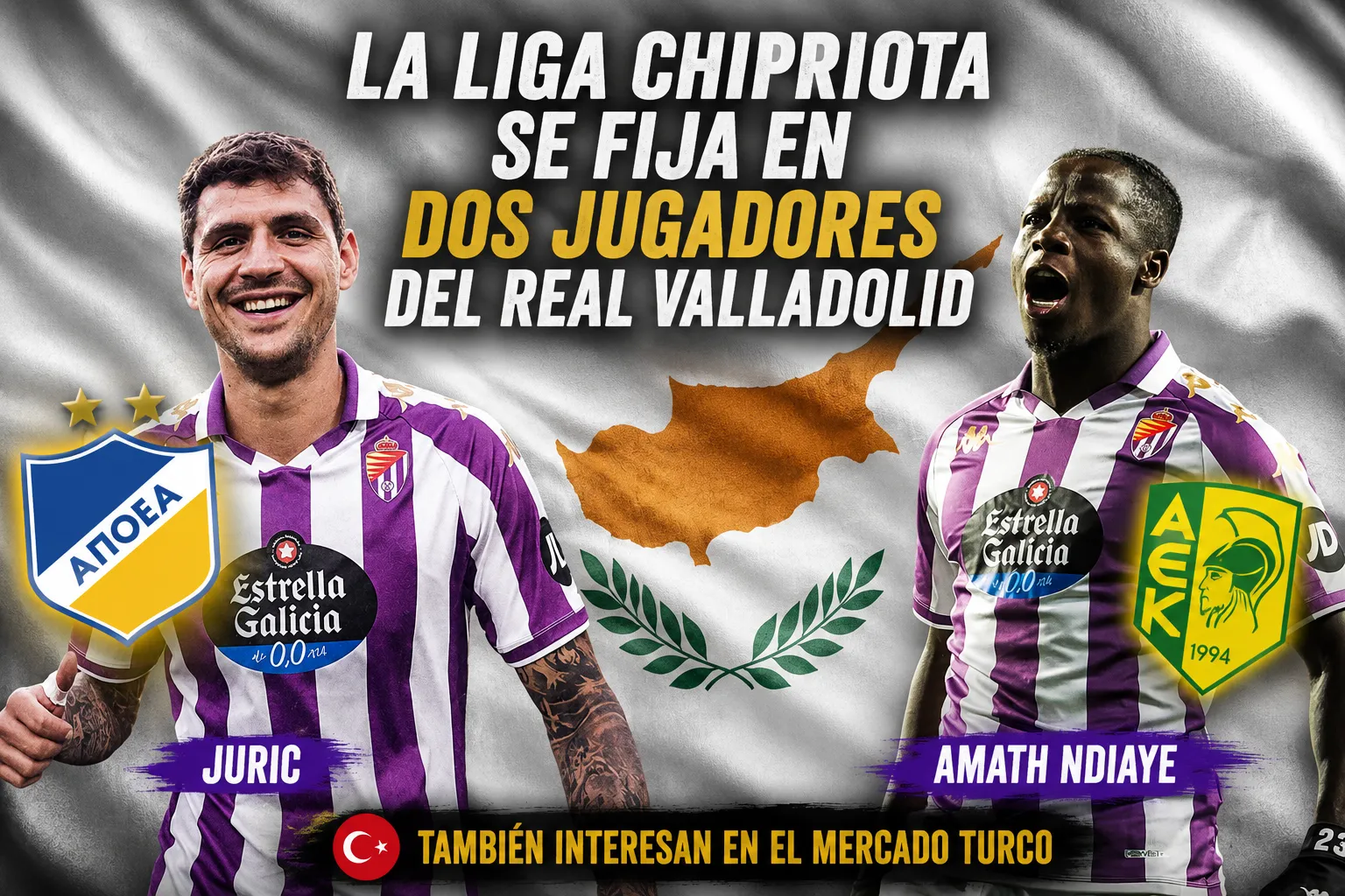 La liga chipriota se fija en dos jugadores del Real Valladolid