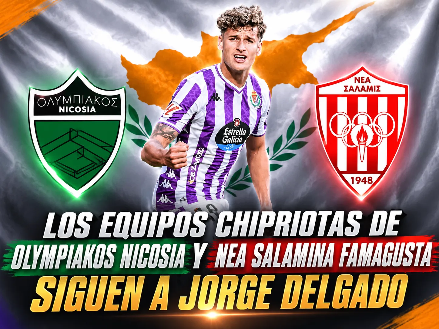 Los equipos chipriotas de Olympiakos Nicosia y Nea Salamina Famagusta siguen a Jorge Delgado