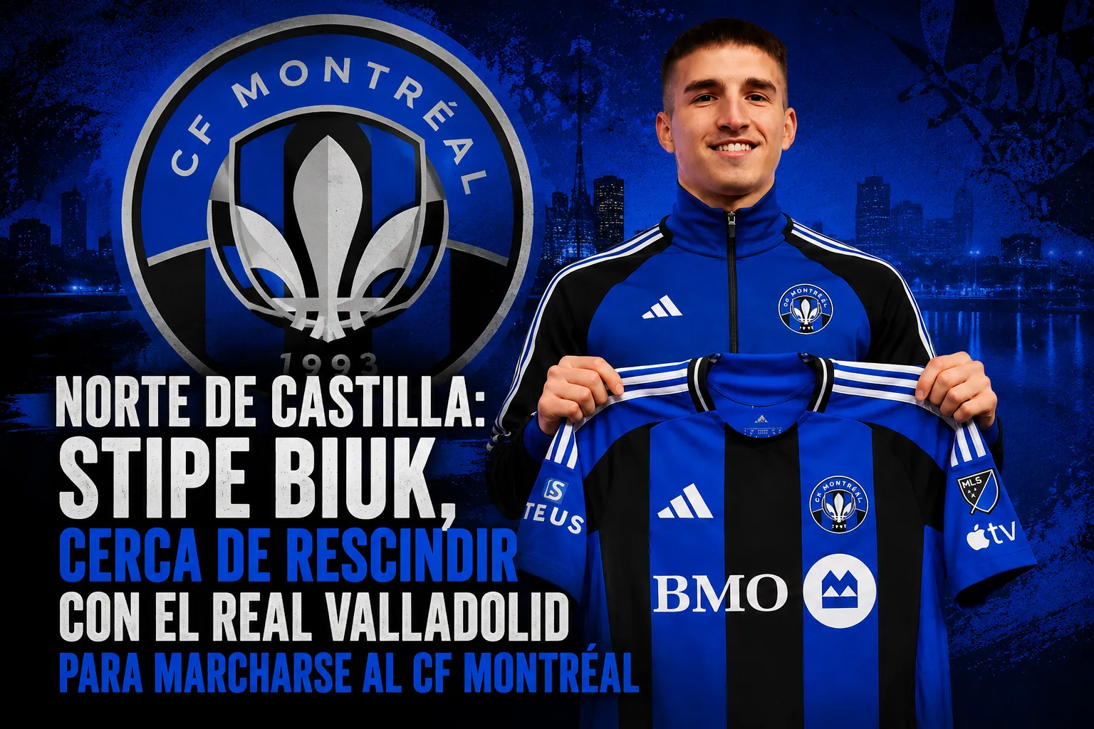 NORTE DE CASTILLA: Stipe Biuk, cerca de rescindir con el Real Valladolid para marcharse al CF Montréal
