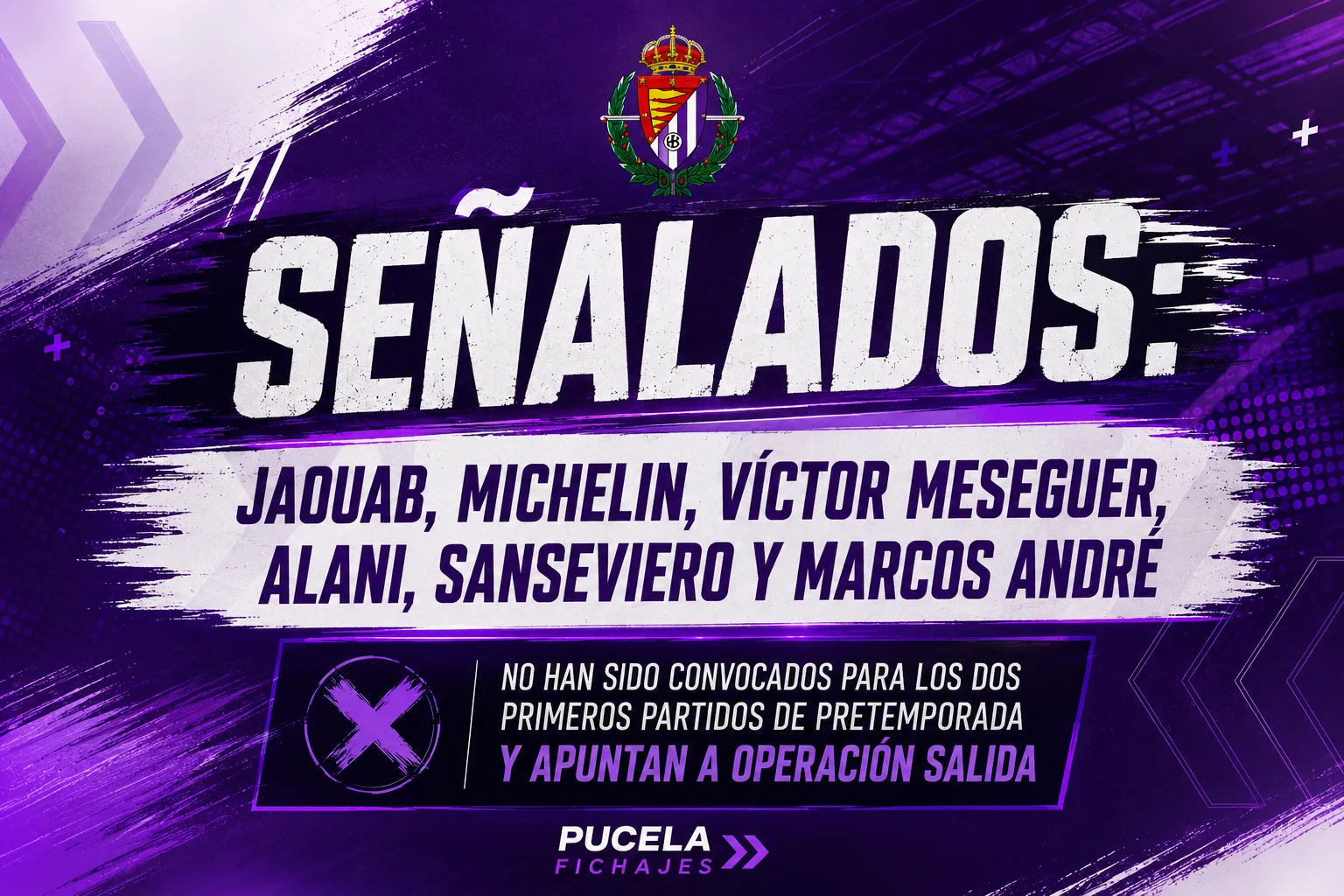 SEÑALADOS: Jaouab, Michelin, Víctor Meseguer, Alani, Sanseviero y Marcos André