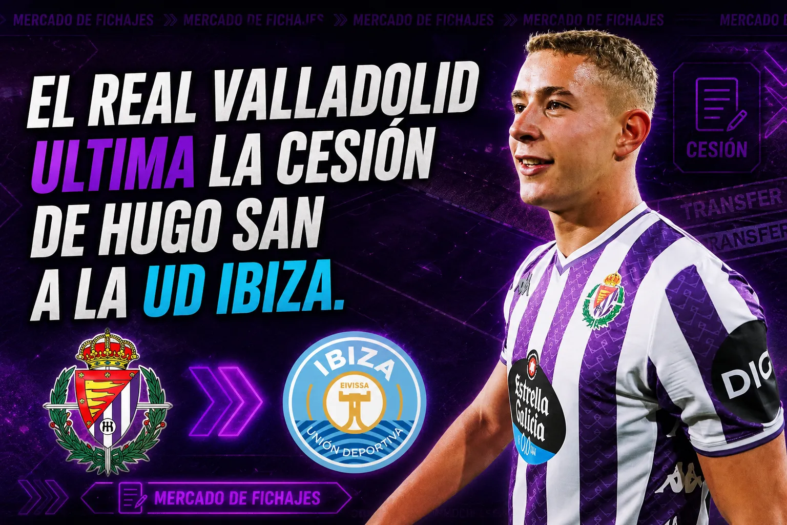 Radio MARCA: El Real Valladolid ultima la cesión de Hugo San a la UD Ibiza