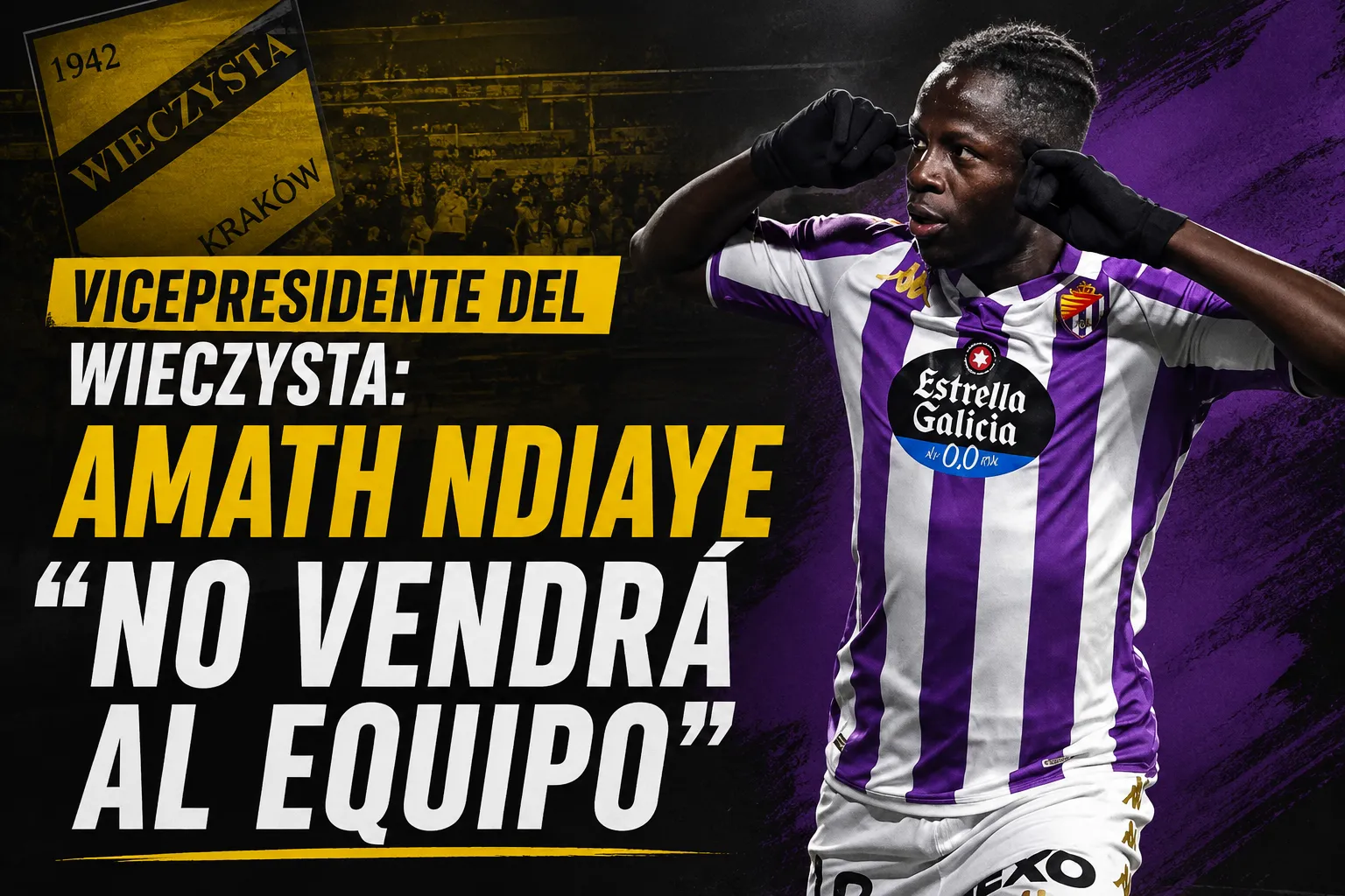 Vicepresidente del Wieczysta: “Amath Ndiaye no vendrá al equipo”
