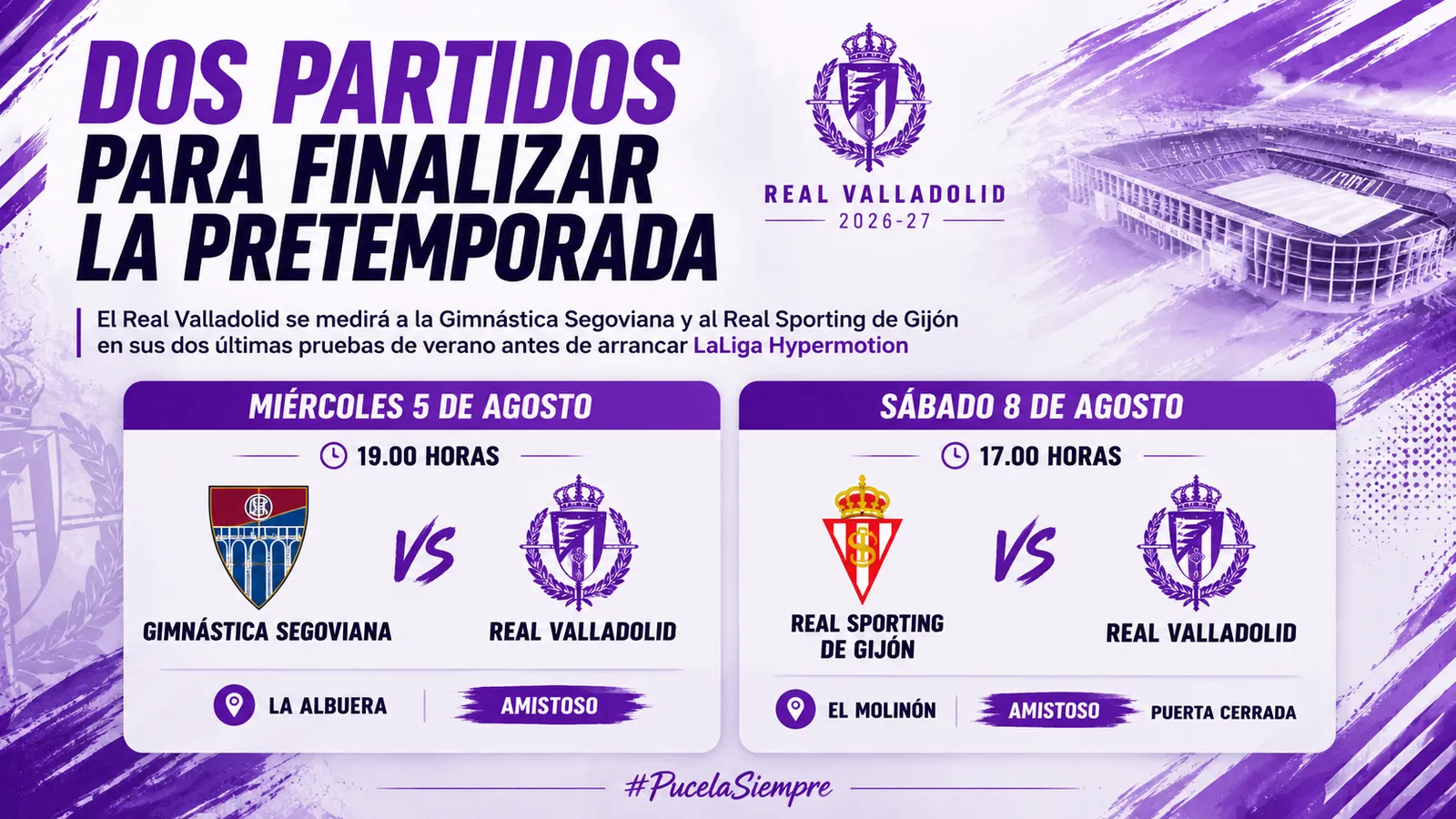 Dos partidos para finalizar la pretemporada