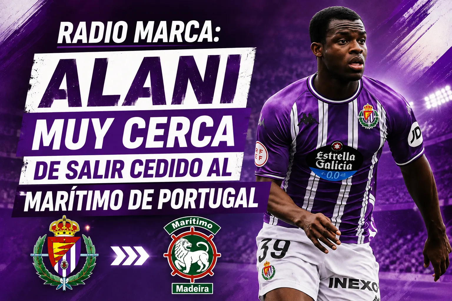 Radio Marca: Alani muy cerca de salir cedido al Marítimo de Portugal