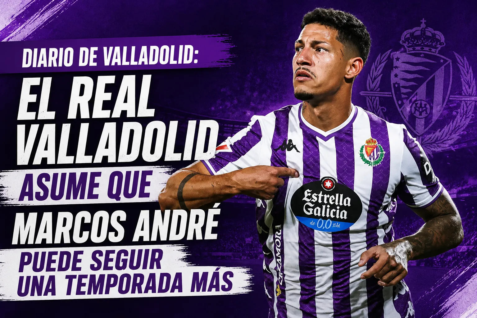 Diario de Valladolid: El Real Valladolid asume que Marcos André puede seguir una temporada más