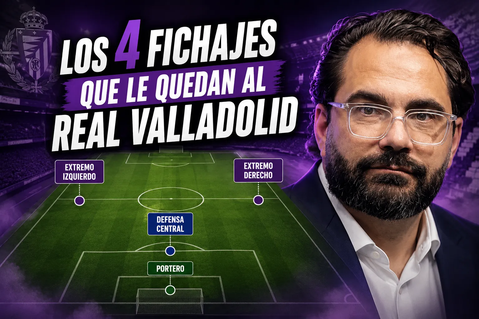 Los 4 fichajes que le quedan al Real Valladolid
