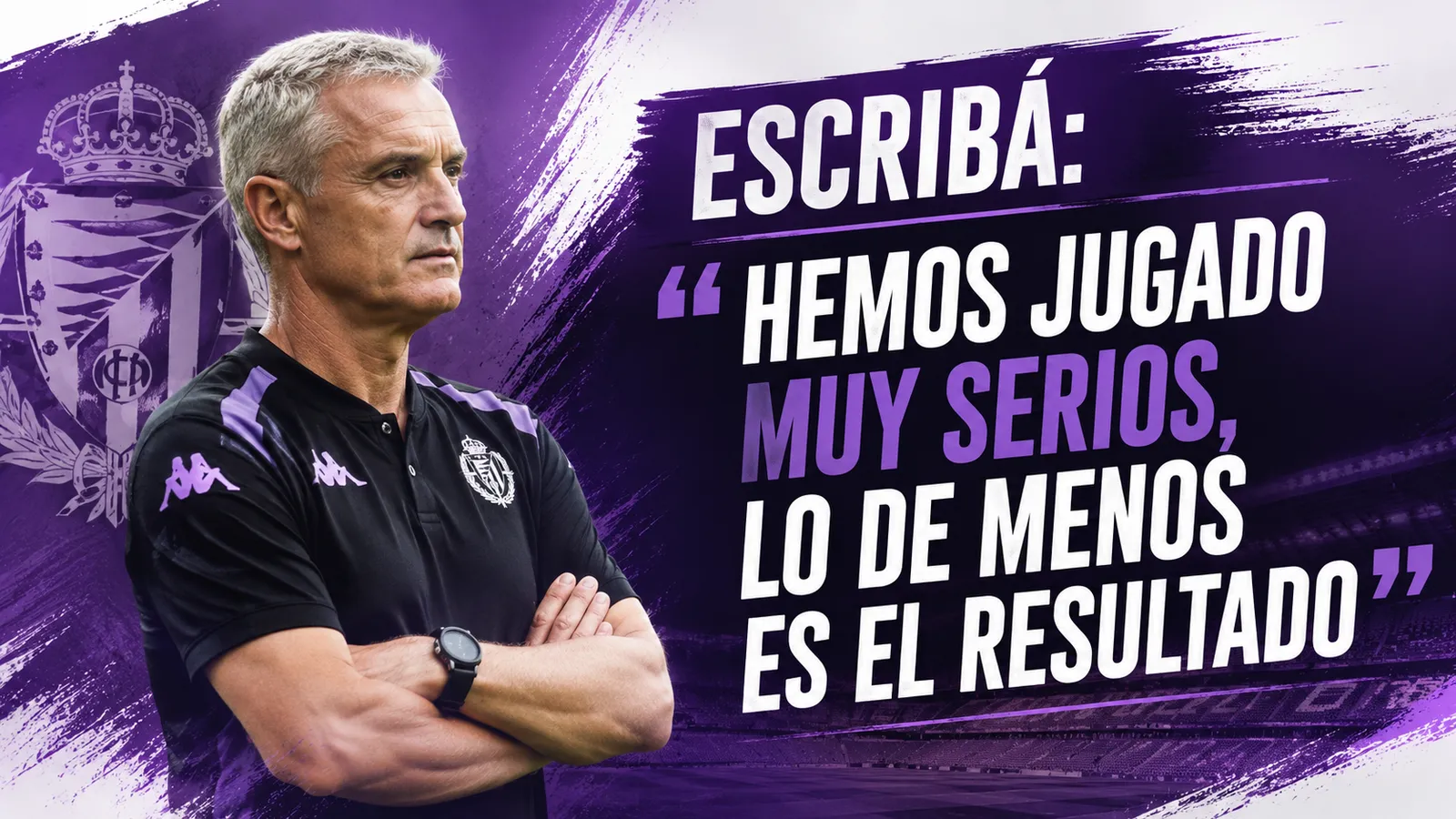 Escribá: “Hemos jugado muy serios, lo de menos es el resultado”