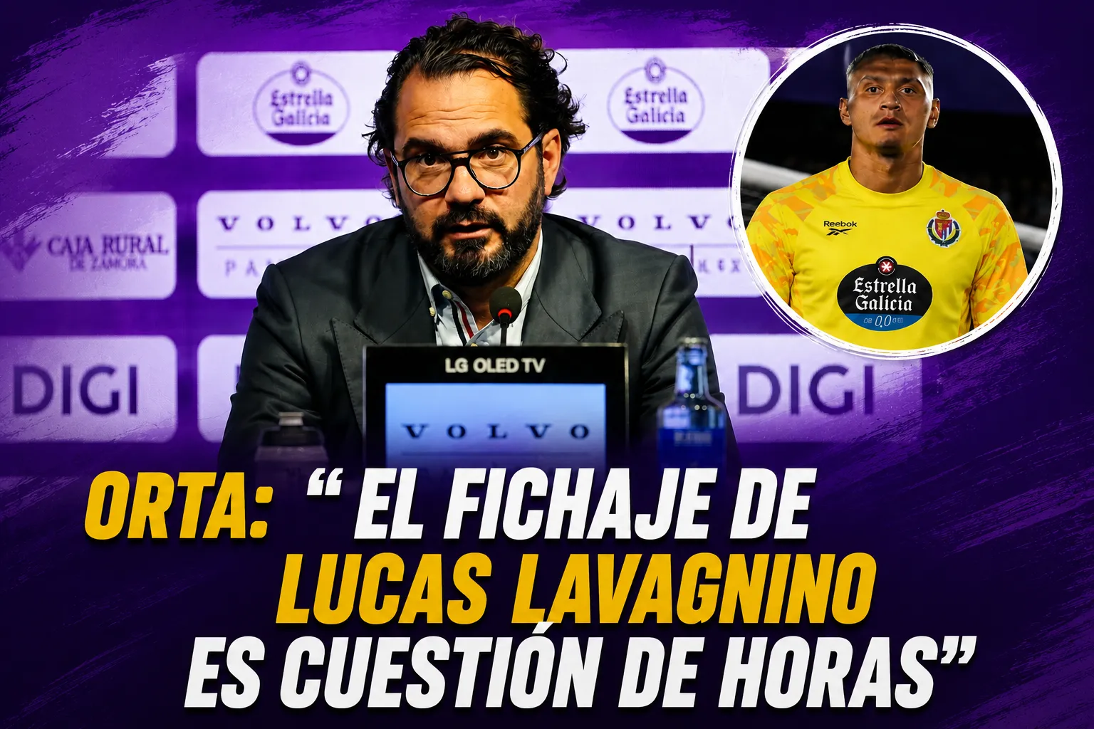 Orta: “El fichaje de Lucas Lavagnino es cuestión de horas”