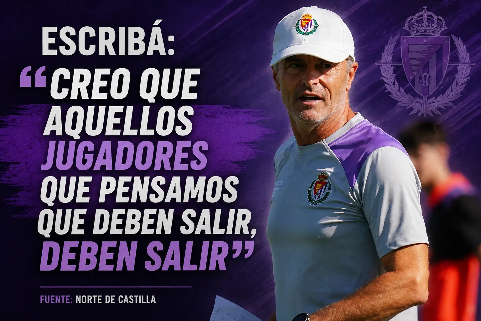 Escribá: “Creo que aquellos jugadores que pensamos que deben salir, deben salir”