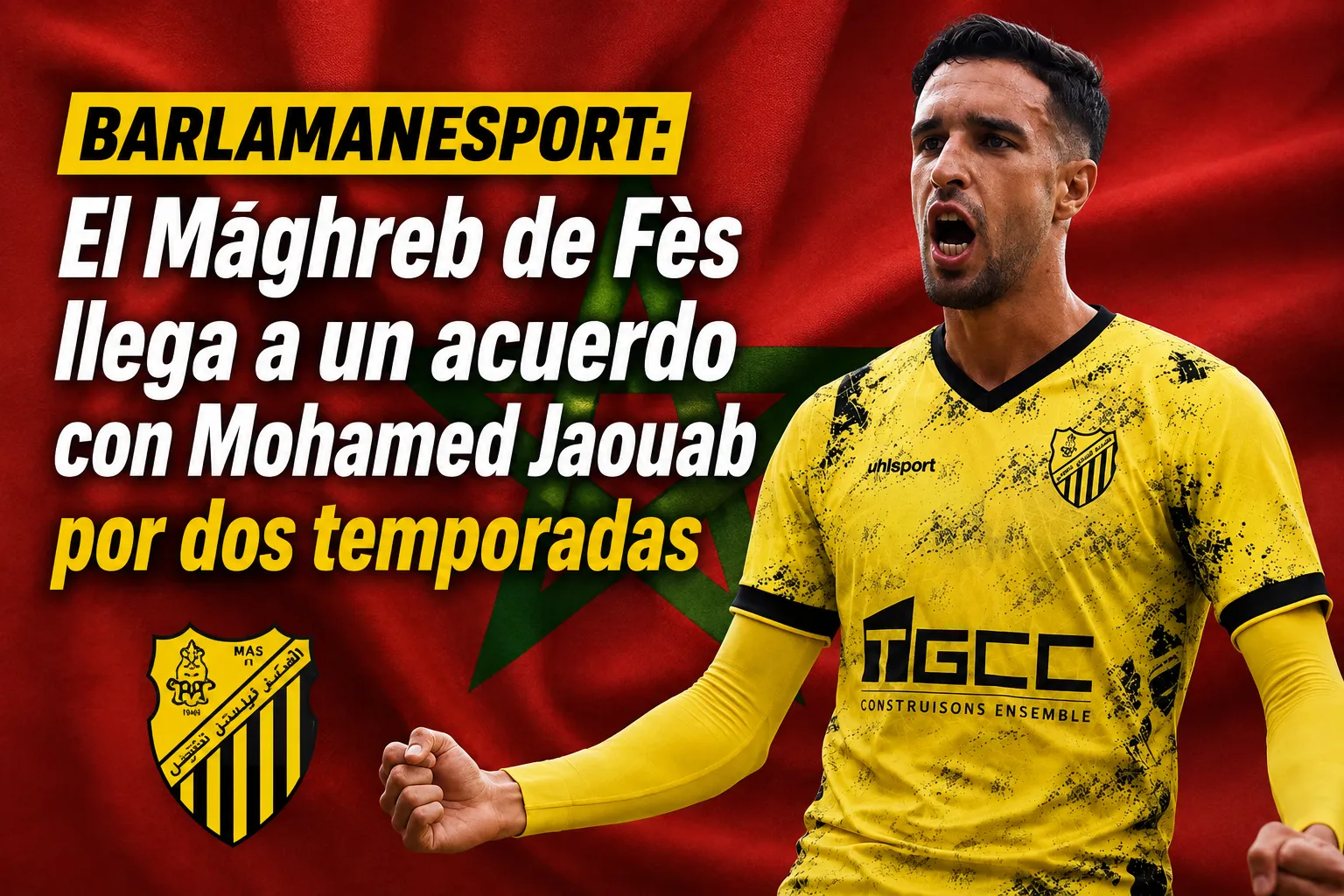 BARLAMANESPORT: El Maghreb de Fès llega a un acuerdo con Mohamed Jaouab por dos temporadas