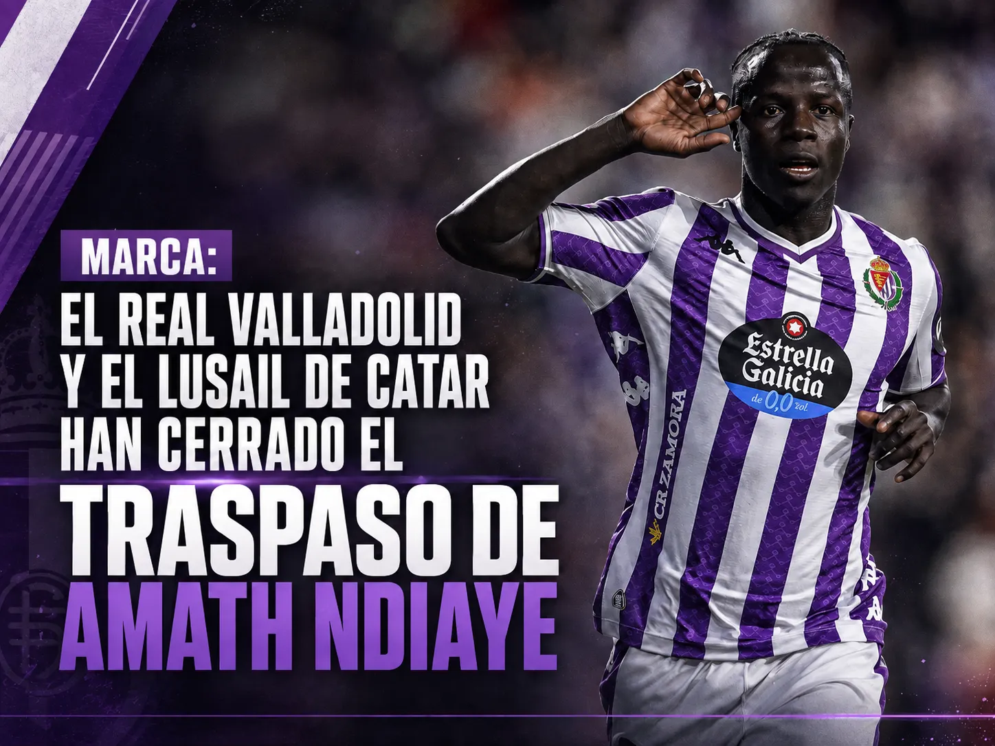 MARCA: El Real Valladolid y el Lusail de Catar han cerrado el traspaso de Amath Ndiaye
