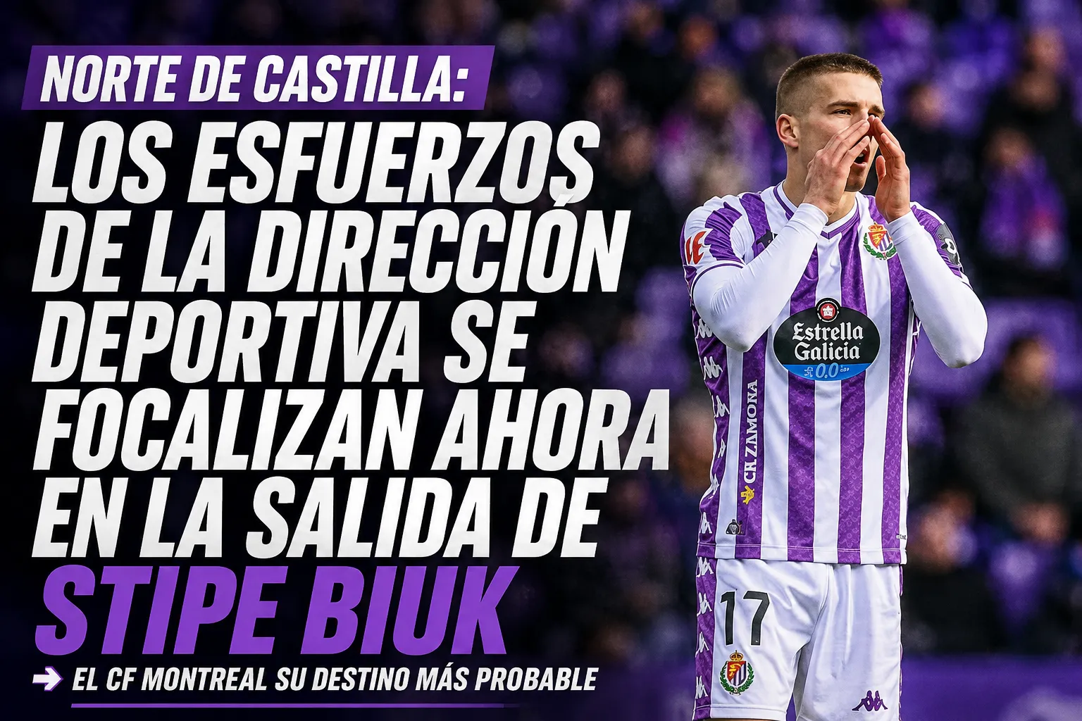 NORTE DE CASTILLA: Los esfuerzos de la dirección deportiva se focalizan ahora en la salida de Stipe Biuk