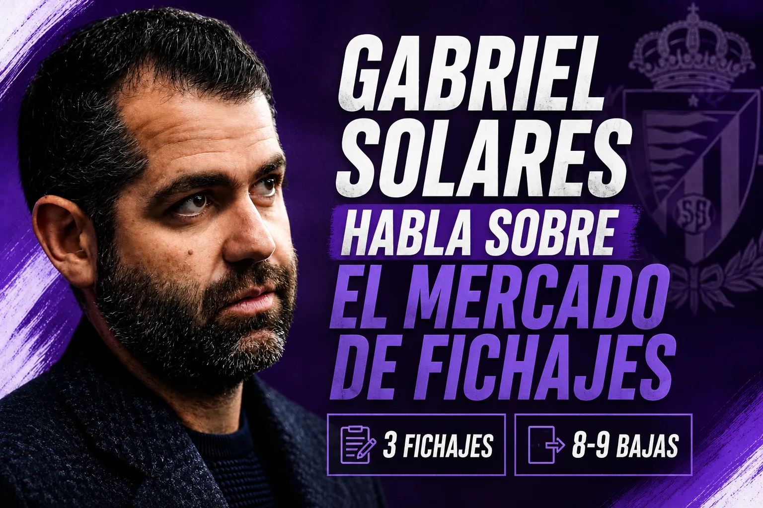 Gabriel Solares habla sobre el mercado de fichajes