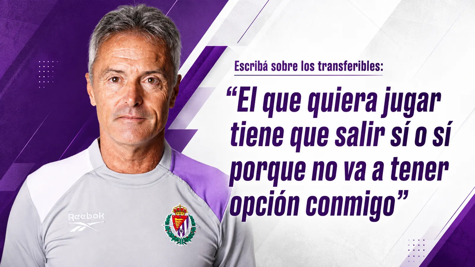 Escribá sobre los transferibles: “El que quiera jugar tiene que salir sí o sí porque no va a tener opción conmigo”