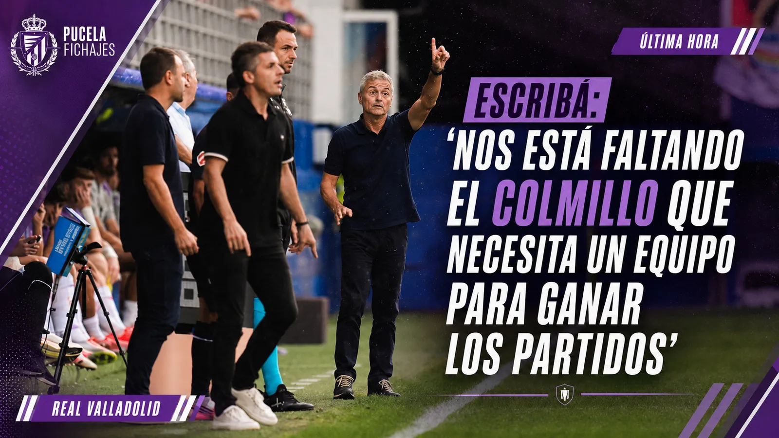 Escribá: “Nos está faltando el colmillo que necesita un equipo para ganar los partidos”