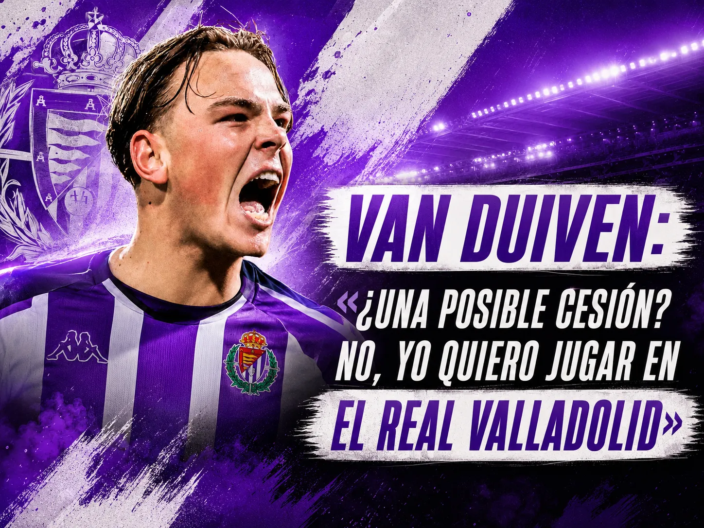 Van Duiven: «¿Una posible cesión? No, yo quiero jugar en el Real Valladolid»