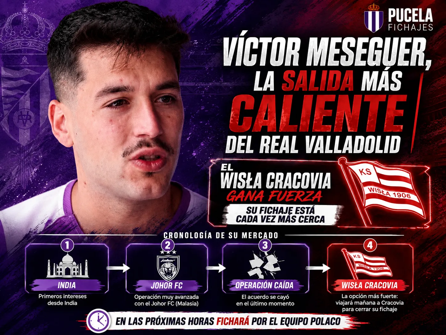 Víctor Meseguer: La salida más caliente del Real Valladolid