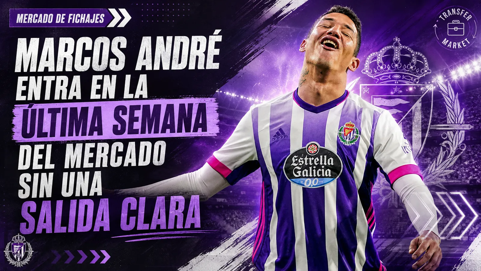 Marcos André entra en la última semana del mercado sin una salida clara